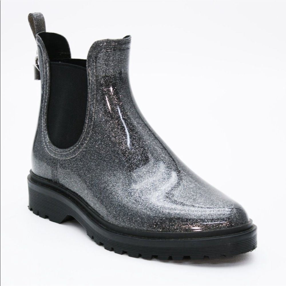 Michael Kors Tiptop Glitter Rain Boots